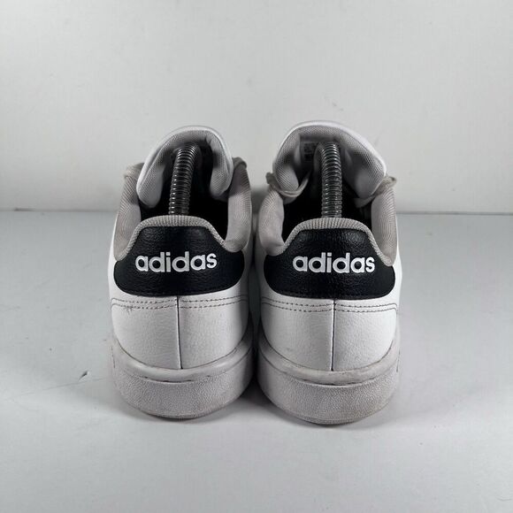 Adidas Grand Court White Black Lace Up Shoes Sneakers Women's Size 8.5 F36483 - Picture 4 of 8